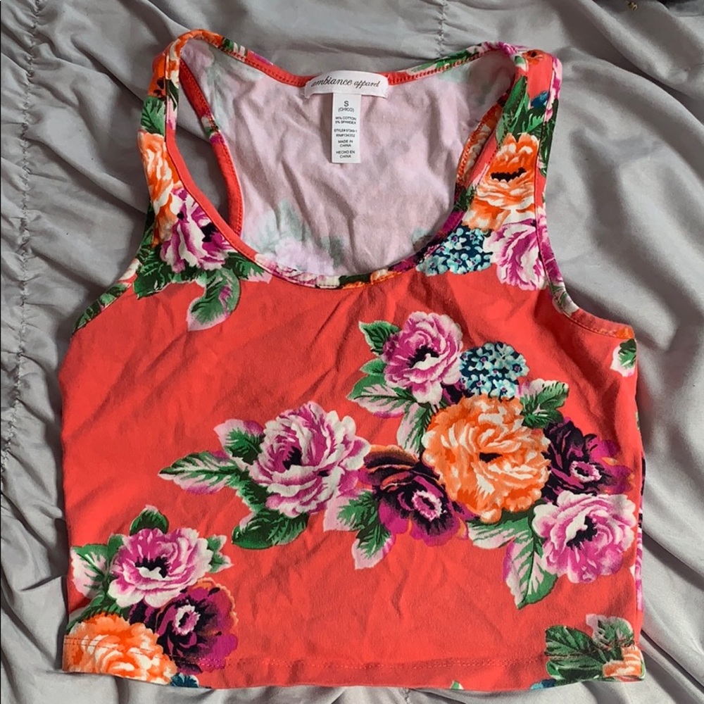 Floral crop top
